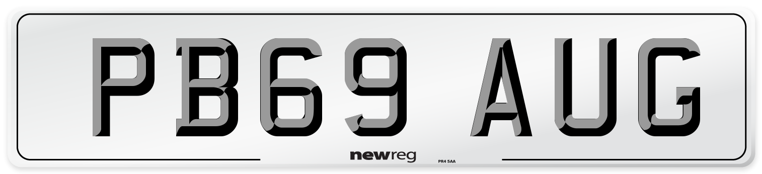 PB69 AUG Number Plate from New Reg